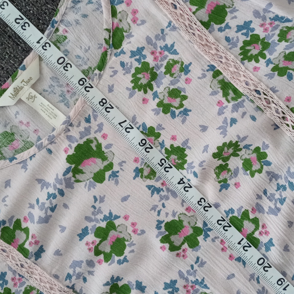 🌱Matilda Jane🌱 - Pink Floral "Like A Lady" Bell Sleeve Tunic Top OR Dress - Picture 15 of 16